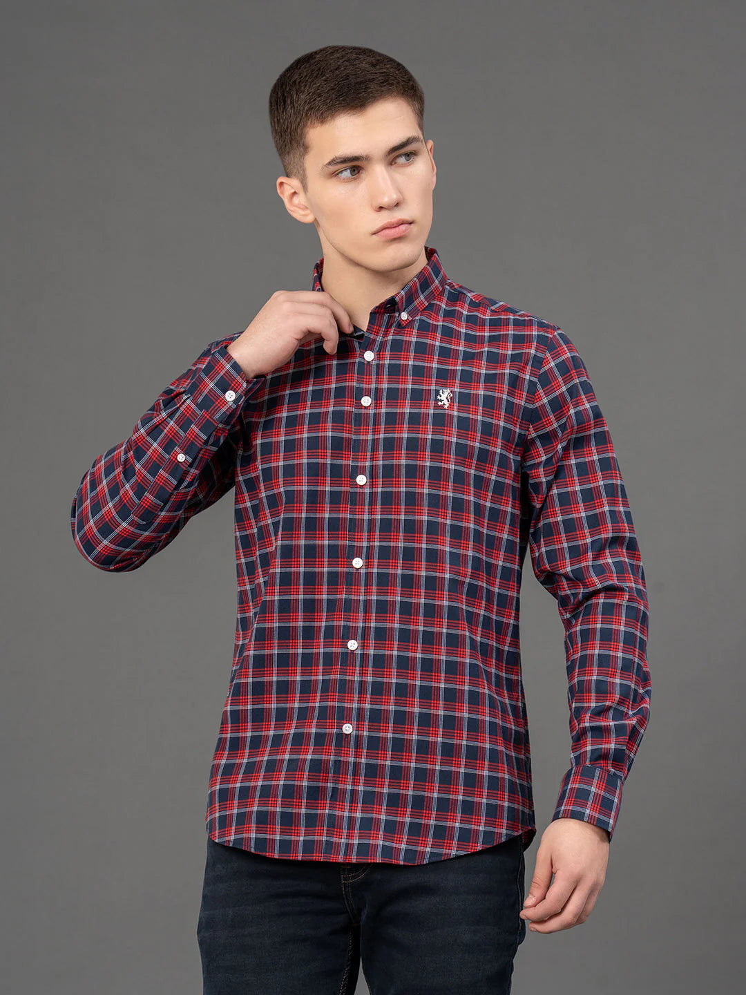 GHOURI CLOTHING ARTICLE # 7811  Dark Red Shirt Mens Red Tape