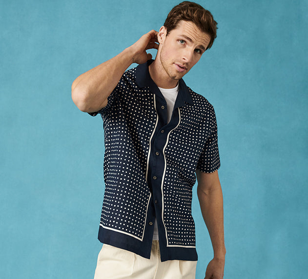 GHOURI CLOTHING ARTICLE # 7801 summer shirt for men